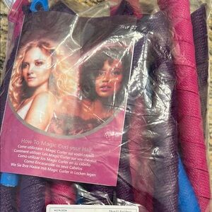 Magic Curl Hair Styling Set - Pink and Purple